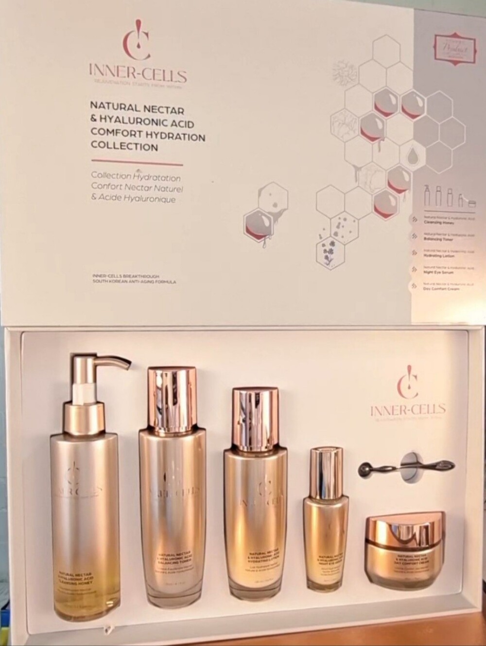 Inner-Cells Natural Nectar & Hyaluronic Acid Skincare Set